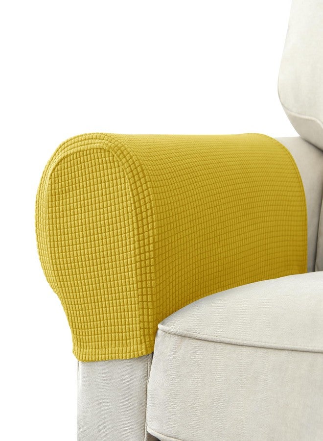 Chaexii Premium Polyester Sofa Arm Cover, Scratch Resistant Protector Covers,Elastic Armrest Covers for Square/Curved/Sloping Couch Armrests, 2Pcs - Image 1